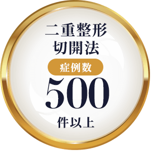 ⼆重整形切開法 症例数 500件以上