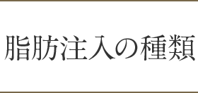 脂肪注入の種類